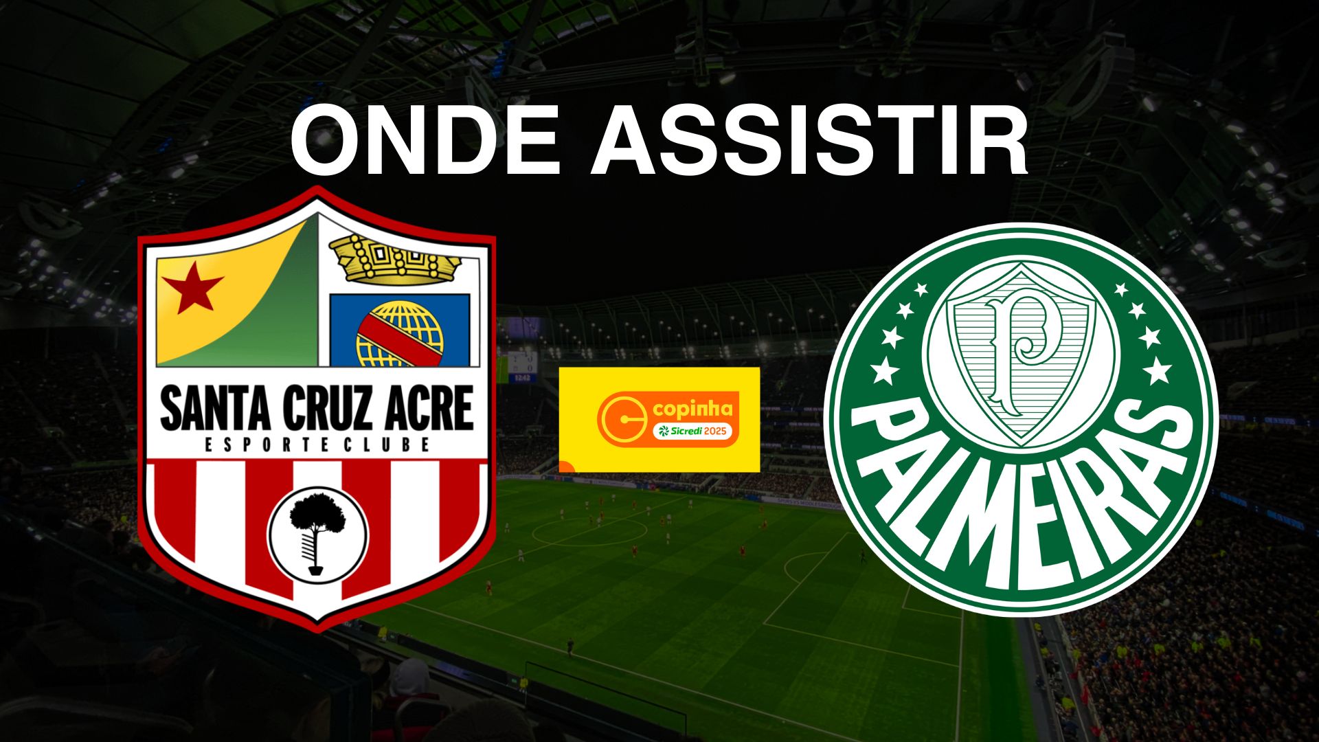 Santa Cruz Acre (AC) x Palmeiras: onde assistir o jogo da Copa São Paulo de Futebol Júnior 2025