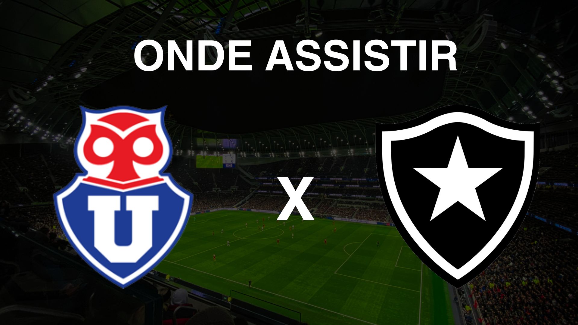 Onde assistir Universidad de Chile x Botafogo