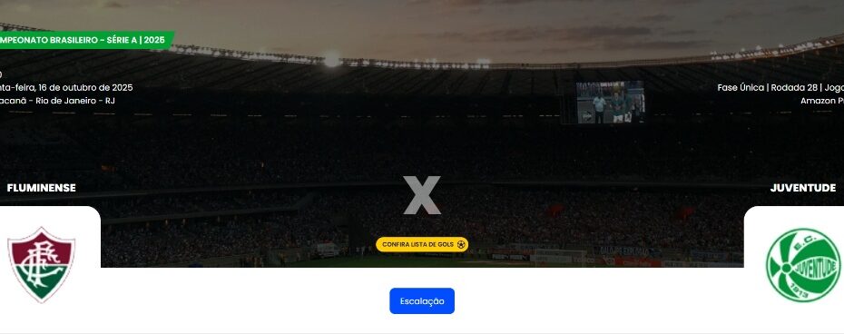 Onde Assistir Fluminense x Juventude pelo Campeonato Brasileiro 2025