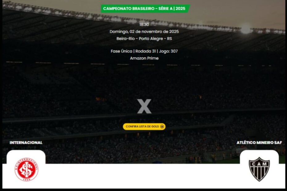 Onde Assistir Internacional x Botafogo pelo Campeonato Brasileiro 2025